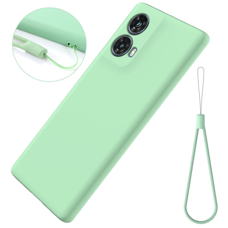 For Motorola Moto G85 Solid Color Liquid Silicone Dropproof Full Coverage Phone Case(Green) - free shipping - PMC TechLife - Order now!