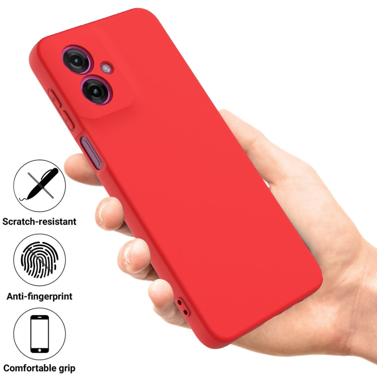 For Motorola Moto G55 Solid Color Liquid Silicone Dropproof Full Coverage Phone Case(Red) - free shipping - PMC TechLife - Order now!