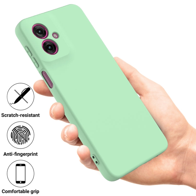 For Motorola Moto G55 Solid Color Liquid Silicone Dropproof Full Coverage Phone Case(Green) - free shipping - PMC TechLife - Order now!