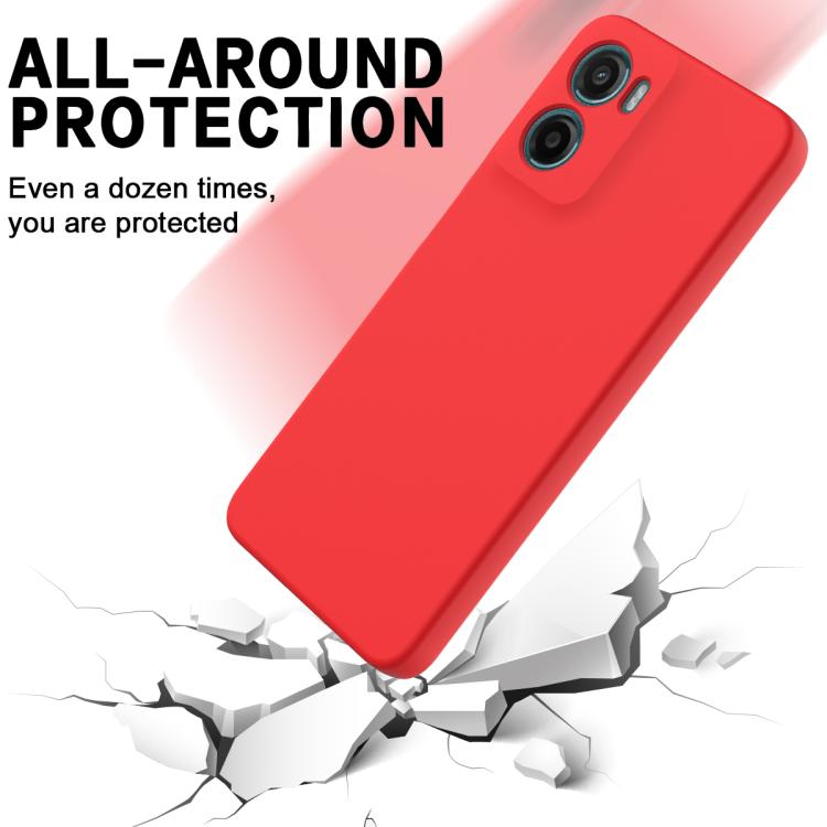 For Motorola Moto G05 / E15 Solid Color Liquid Silicone Dropproof Full Coverage Phone Case(Red) - free shipping - PMC TechLife - Order now!
