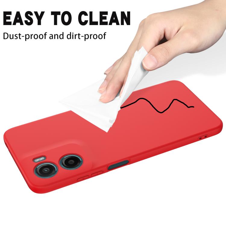 For Motorola Moto G05 / E15 Solid Color Liquid Silicone Dropproof Full Coverage Phone Case(Red) - free shipping - PMC TechLife - Order now!