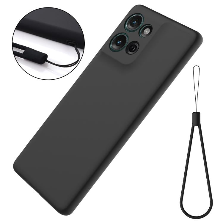 For Motorola Moto G 2025 Solid Color Liquid Silicone Dropproof Full Coverage Phone Case(Black) - free shipping - PMC TechLife - Order now!