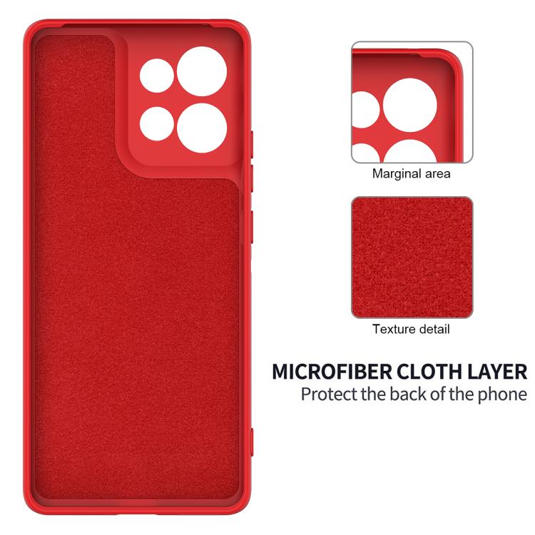 For Motorola Moto G56 5G Solid Color Liquid Silicone Dropproof Full Coverage Phone Case(Red) - free shipping - PMC TechLife - Order now!