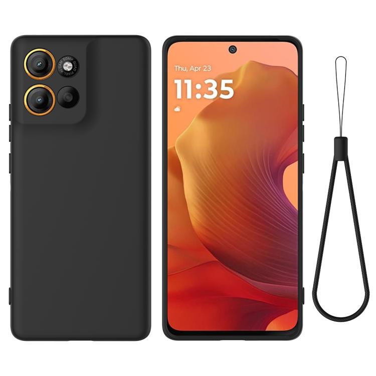 For Motorola Moto G86 5G Solid Color Liquid Silicone Dropproof Full Coverage Phone Case(Black) - free shipping - PMC TechLife - Order now!