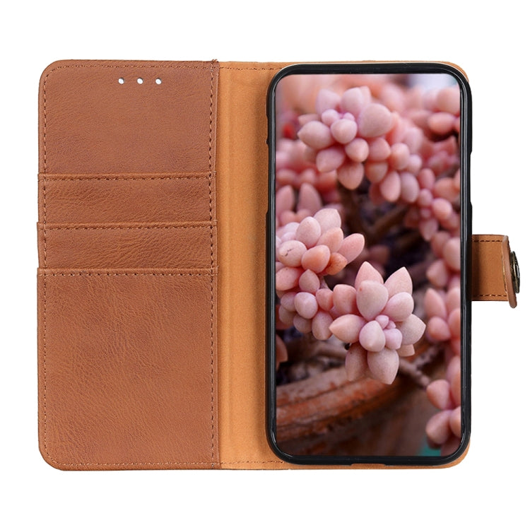 For OPPO Reno11 Pro 5G Global KHAZNEH Cowhide Texture Flip Leather Phone Case(Brown) - Reno11 Pro Cases by PMC TechLife | Online Shopping South Africa | PMC TechLife | Buy Now Pay Later Mobicred