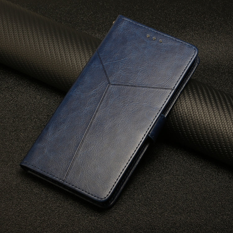 For iPhone SE 2024 HT01 Y-shaped Pattern Flip Leather Phone Case(Blue) - More iPhone Cases by PMC TechLife | Online Shopping South Africa | PMC TechLife | Buy Now Pay Later Mobicred
