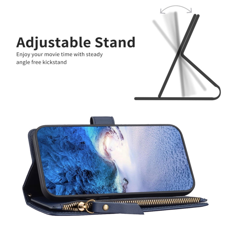 For Xiaomi 13 9 Card Slots Zipper Wallet Leather Flip Phone Case(Blue) - Xiaomi Cases by PMC TechLife | Online Shopping South Africa | PMC TechLife | Buy Now Pay Later Mobicred