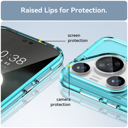 For Huawei Pura 70 Pro Candy Series TPU Phone Case(Transparent Blue) - Huawei Cases by PMC Jewellery | Online Shopping South Africa | PMC Jewellery | Buy Now Pay Later Mobicred