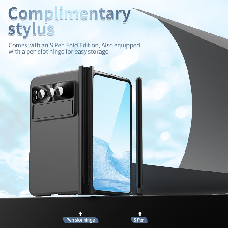 For Google Pixel Fold Integrated Electroplating PC All-inclusive Phone Case with Hinge(Black) - Google Cases by PMC TechLife | Online Shopping South Africa | PMC TechLife | Buy Now Pay Later Mobicred