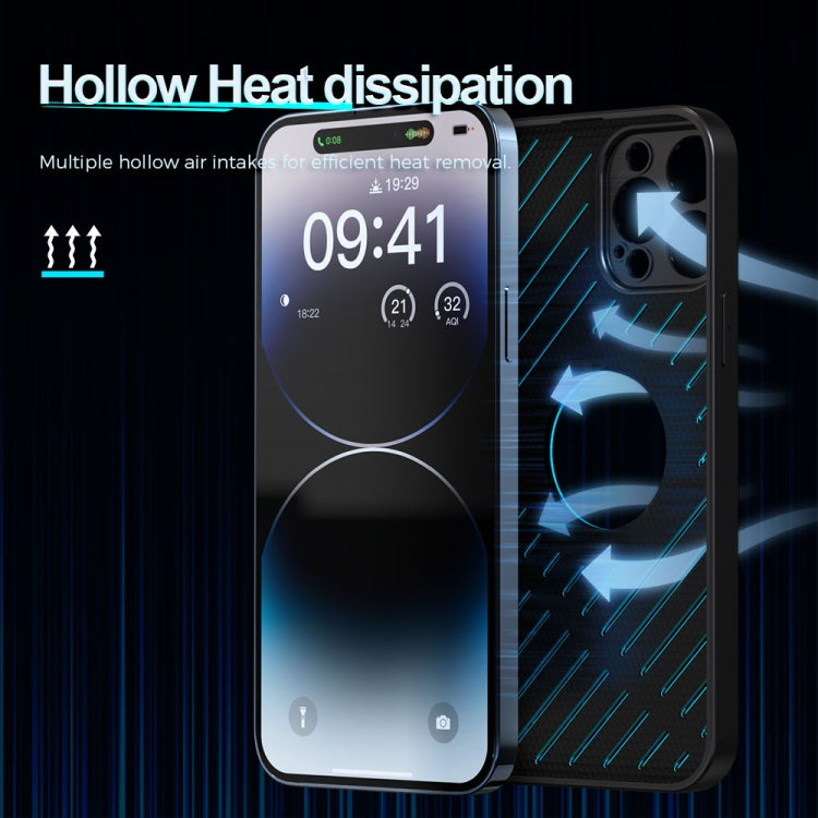 For iPhone 14 Plus R-JUST RJ57 CD Pattern MagSafe Cooling Phone Case(Silver) - iPhone 14 Plus Cases by R-JUST | Online Shopping South Africa | PMC TechLife