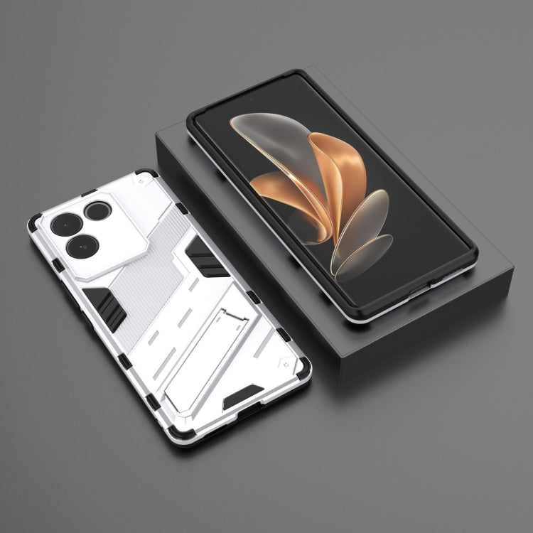 For vivo S17e Punk Armor 2 in 1 PC + TPU Phone Case with Holder(White) - vivo Cases by PMC TechLife | Online Shopping South Africa | PMC TechLife
