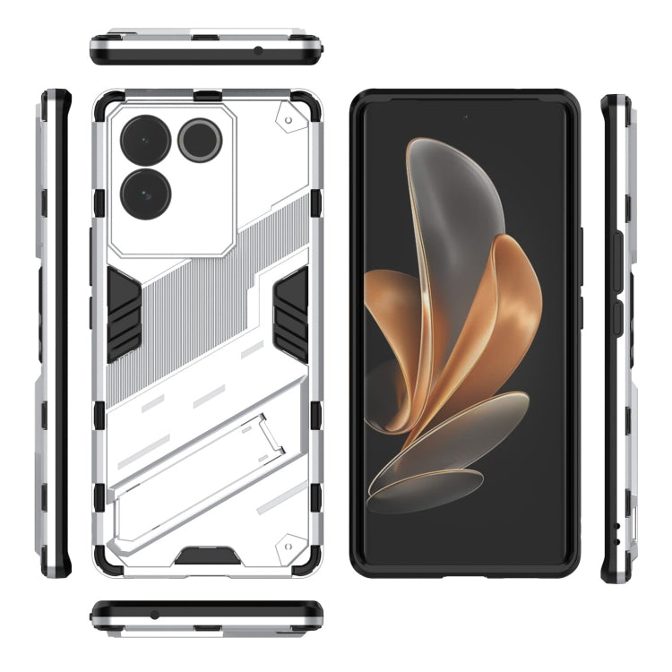 For vivo S17e Punk Armor 2 in 1 PC + TPU Phone Case with Holder(White) - vivo Cases by PMC TechLife | Online Shopping South Africa | PMC TechLife