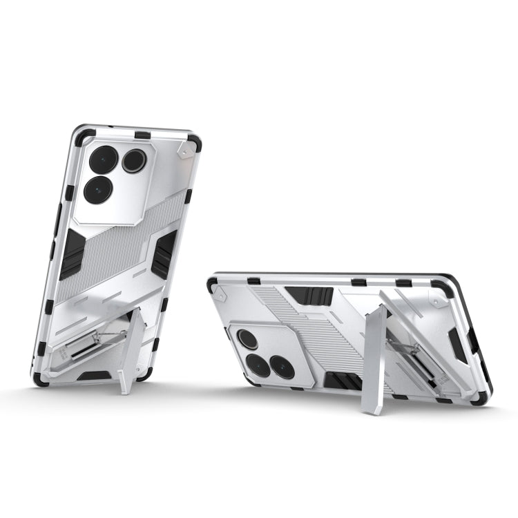 For vivo S17e Punk Armor 2 in 1 PC + TPU Phone Case with Holder(White) - vivo Cases by PMC TechLife | Online Shopping South Africa | PMC TechLife