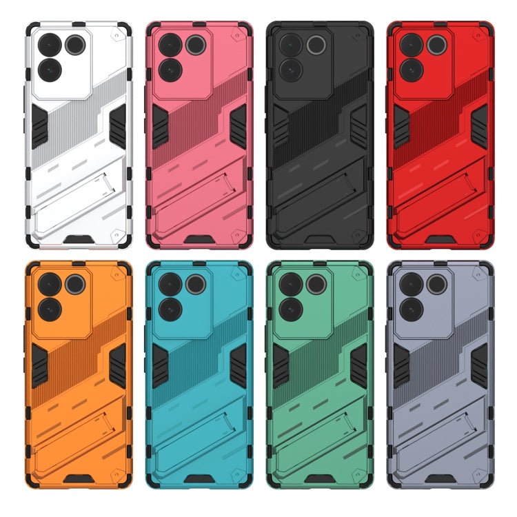 For vivo S17e Punk Armor 2 in 1 PC + TPU Phone Case with Holder(White) - vivo Cases by PMC TechLife | Online Shopping South Africa | PMC TechLife