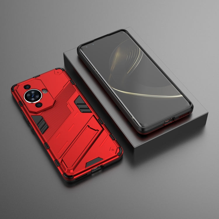 For Huawei nova 11 Pro 4G Punk Armor 2 in 1 PC + TPU Phone Case with Holder(Red) - Huawei Cases by PMC Jewellery | Online Shopping South Africa | PMC Jewellery | Buy Now Pay Later Mobicred