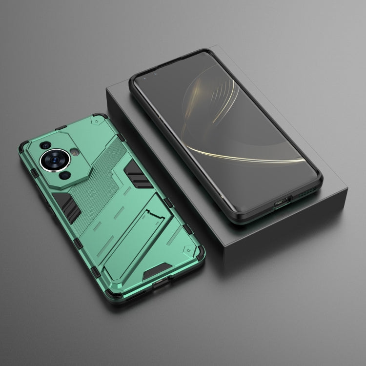 For Huawei nova 11 Pro 4G Punk Armor 2 in 1 PC + TPU Phone Case with Holder(Green) - Huawei Cases by PMC Jewellery | Online Shopping South Africa | PMC Jewellery | Buy Now Pay Later Mobicred