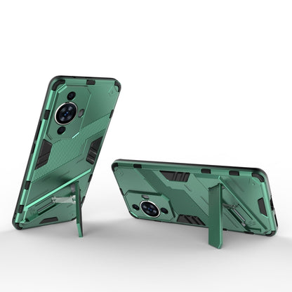 For Huawei nova 11 Pro 4G Punk Armor 2 in 1 PC + TPU Phone Case with Holder(Green) - Huawei Cases by PMC Jewellery | Online Shopping South Africa | PMC Jewellery | Buy Now Pay Later Mobicred