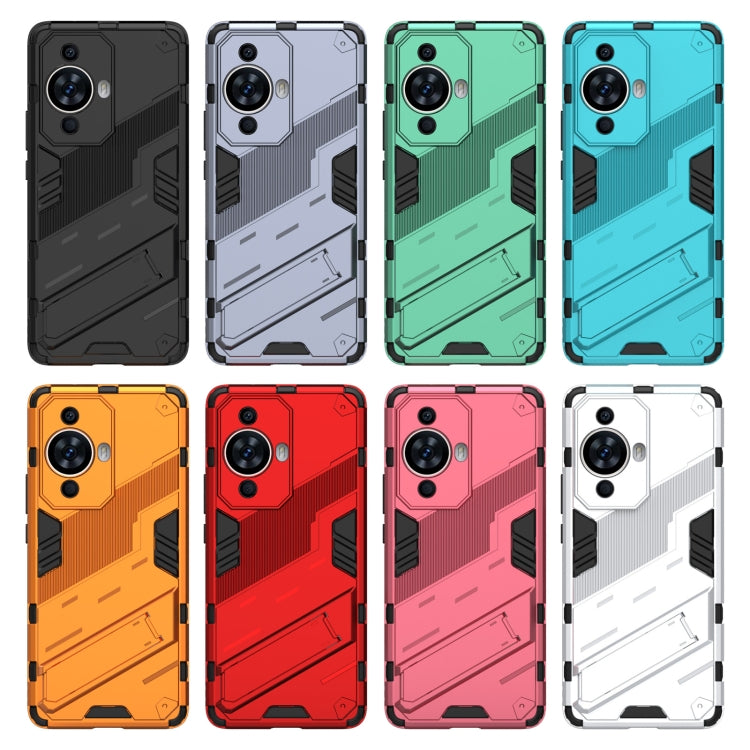 For Huawei nova 11 Pro 4G Punk Armor 2 in 1 PC + TPU Phone Case with Holder(Green) - Huawei Cases by PMC TechLife | Online Shopping South Africa | PMC TechLife | Buy Now Pay Later Mobicred