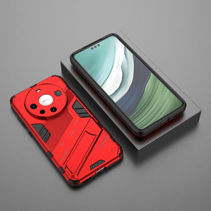 For Huawei Mate 60 Pro Punk Armor 2 in 1 PC + TPU Phone Case with Holder(Red) - Huawei Cases by PMC Jewellery | Online Shopping South Africa | PMC Jewellery | Buy Now Pay Later Mobicred