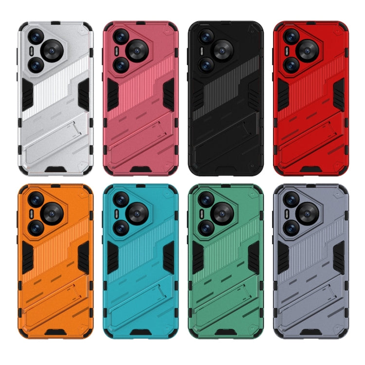 For Huawei Pura 70 Punk Armor 2 in 1 PC + TPU Phone Case with Holder(White) - Huawei Cases by PMC TechLife | Online Shopping South Africa | PMC TechLife | Buy Now Pay Later Mobicred