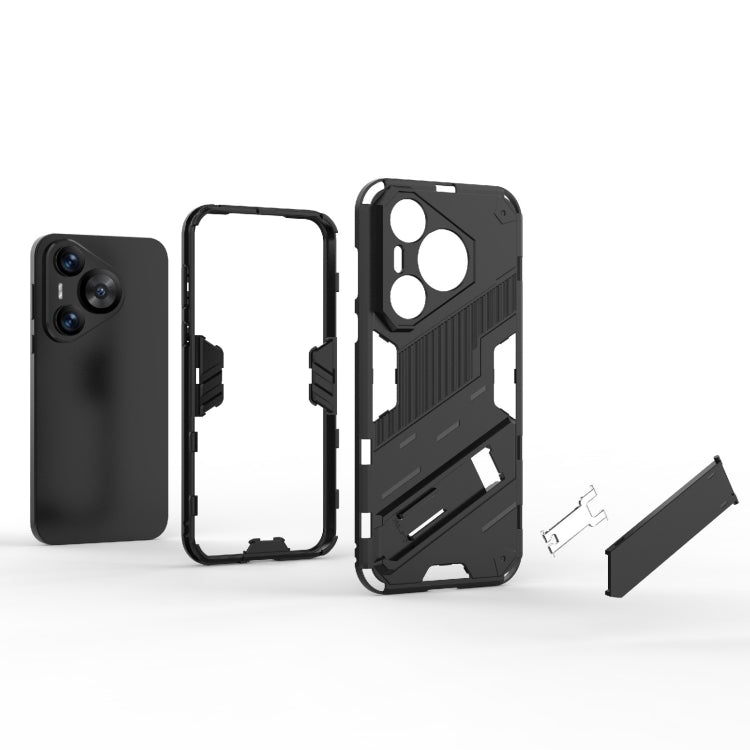 For Huawei Pura 70 Punk Armor 2 in 1 PC + TPU Phone Case with Holder(Blue) - Huawei Cases by PMC TechLife | Online Shopping South Africa | PMC TechLife | Buy Now Pay Later Mobicred