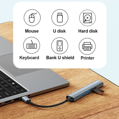 Yesido HB17 4 in 1 USB-C / Type-C Multifunctional Docking Station HUB Adapter - USB HUB by Yesido | Online Shopping South Africa | PMC Jewellery | Buy Now Pay Later Mobicred