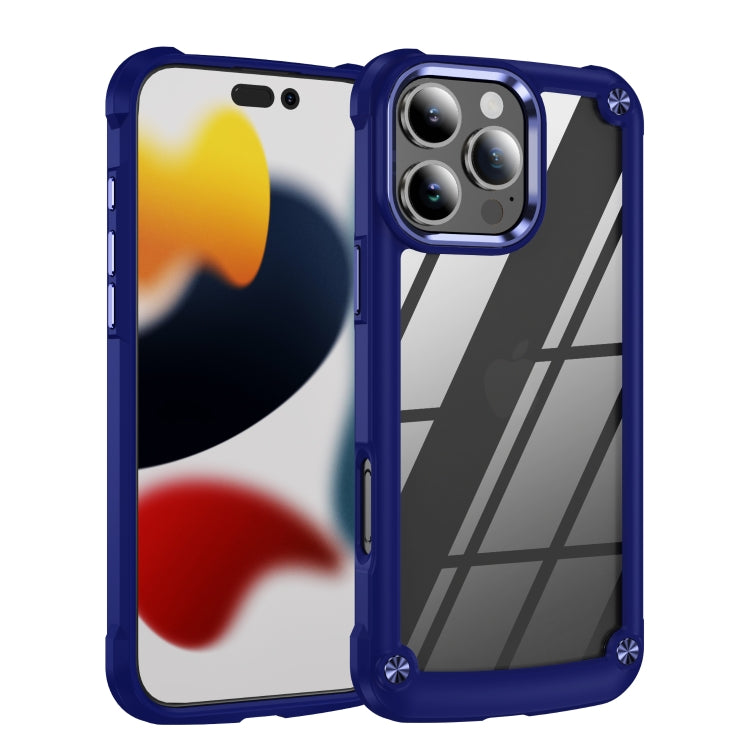 For iPhone 16 Pro TPU + PC Lens Protection Phone Case(Blue) - iPhone 16 Pro Cases by PMC TechLife | Online Shopping South Africa | PMC TechLife | Buy Now Pay Later Mobicred
