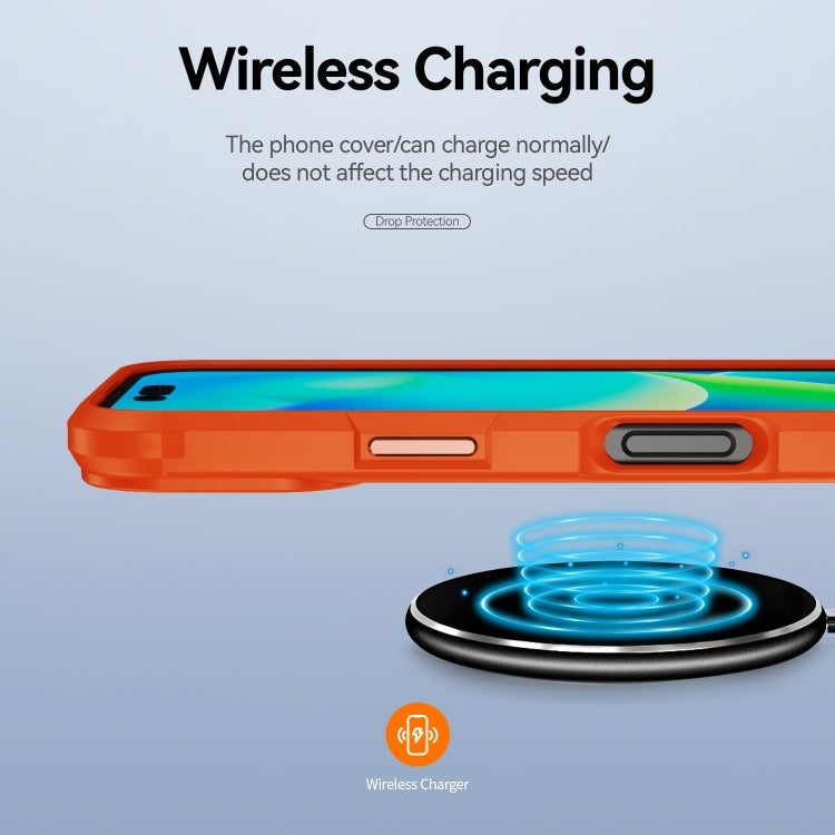 For iPhone 16 Plus TPU + PC Lens Protection Phone Case(Orange) - free shipping - PMC TechLife - Order now!