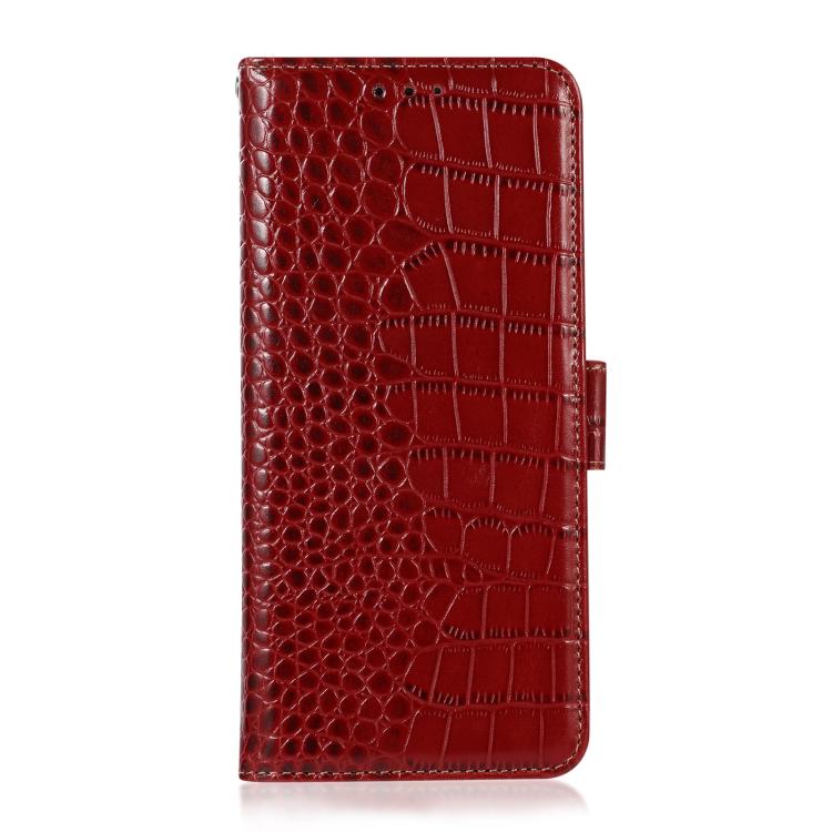 For iPhone 17 Pro Crocodile Top Layer Cowhide Leather Phone Case(Red) - free shipping - PMc TechLife - Order now!