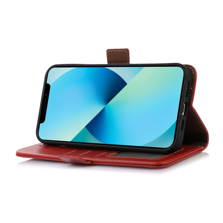 For iPhone 16 Pro Max Crazy Horse Top Layer Cowhide Leather Phone Case(Red) - iPhone 16 Pro Max Cases by PMC TechLife | Online Shopping South Africa | PMC TechLife | Buy Now Pay Later Mobicred