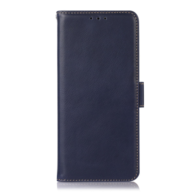 For iPhone 16 Pro Crazy Horse Top Layer Cowhide Leather Phone Case(Blue) - free shipping - PMC TechLife - Order now!