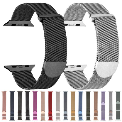 For Apple Watch SE 2023 40mm Milanese Metal Magnetic Watch Band(Silver) - Watch Bands by PMC Jewellery | Online Shopping South Africa | PMC Jewellery