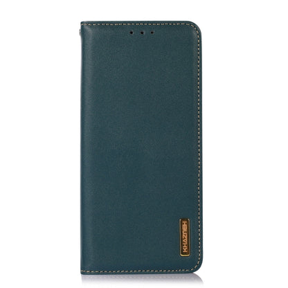 For iPhone 16 Plus KHAZNEH Nappa Top Layer Cowhide Leather Phone Case(Green) - iPhone 16 Plus Cases by PMC Jewellery | Online Shopping South Africa | PMC Jewellery | Buy Now Pay Later Mobicred