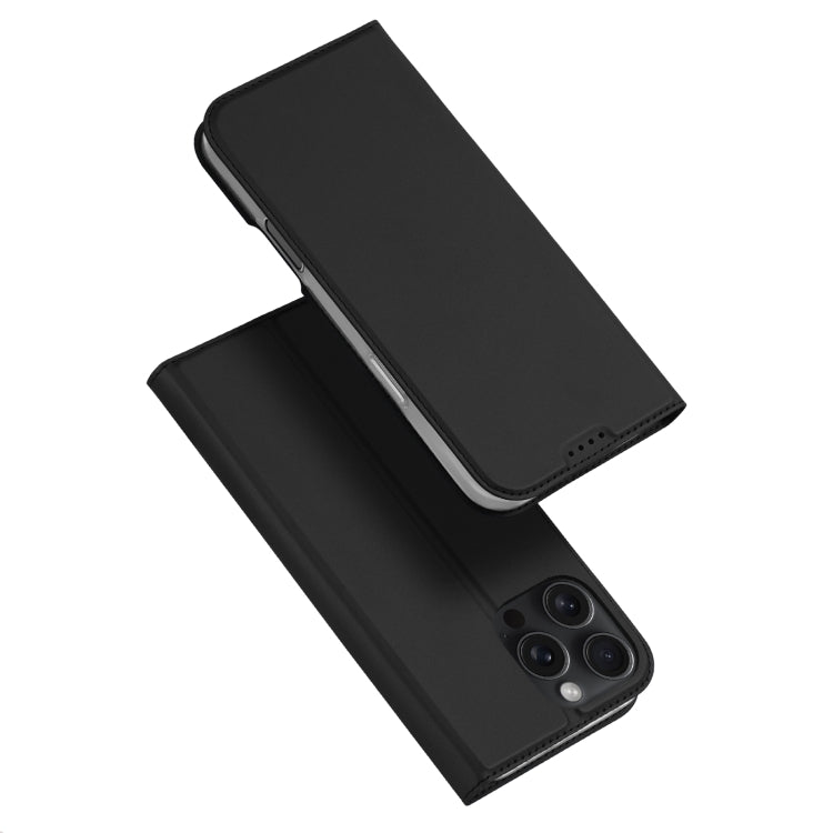 For iPhone 16 Pro Max DUX DUCIS Skin Pro Series Flip Leather Phone Case(Black) - free shipping - PMC TechLife - Order now!