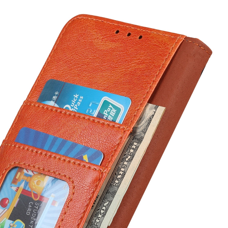 For iPhone 16 Pro Max Nappa Texture Leather Case(Orange) - iPhone 16 Pro Max Cases by PMC Jewellery | Online Shopping South Africa | PMC Jewellery | Buy Now Pay Later Mobicred