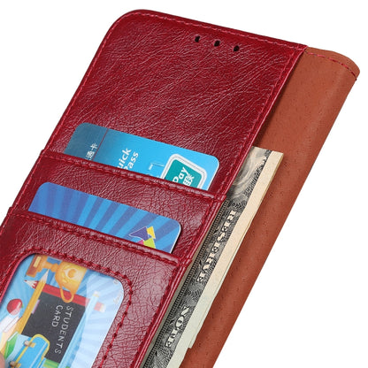 For iPhone 16 Pro Nappa Texture Leather Case(Red) - iPhone 16 Pro Cases by PMC Jewellery | Online Shopping South Africa | PMC Jewellery | Buy Now Pay Later Mobicred