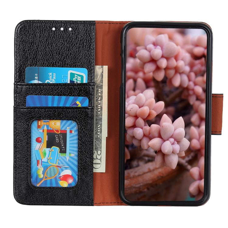 For iPhone 16e Nappa Texture Leather Case(Black) - iPhone 16e Cases by PMC TechLife | Online Shopping South Africa | PMC TechLife | Buy Now Pay Later Mobicred