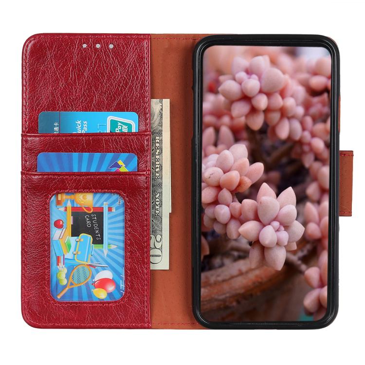 For iPhone 16e Nappa Texture Leather Case(Red) - iPhone 16e Cases by PMC TechLife | Online Shopping South Africa | PMC TechLife | Buy Now Pay Later Mobicred