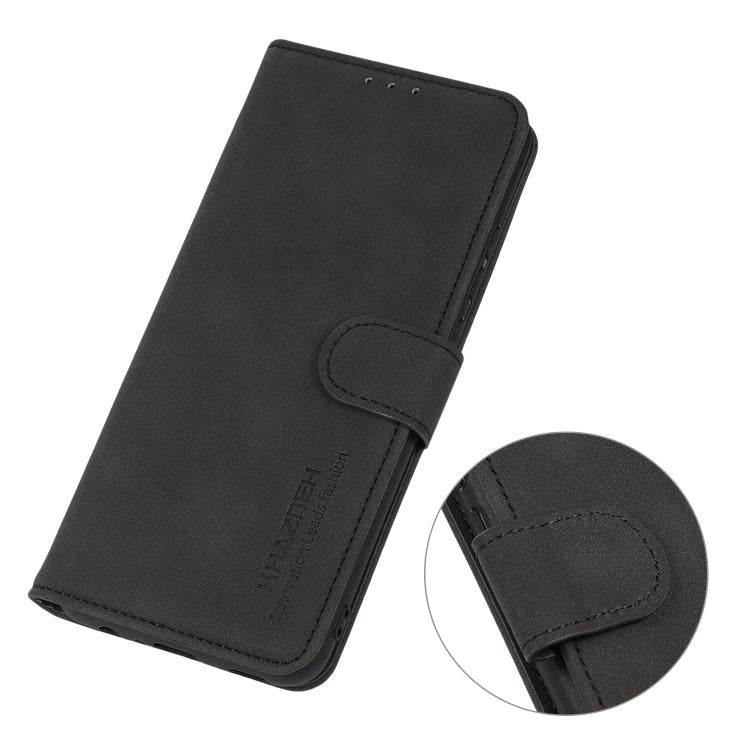For iPhone 17 Air KHAZNEH Matte Texture Leather Phone Case(Black) - free shipping - PMc TechLife - Order now!