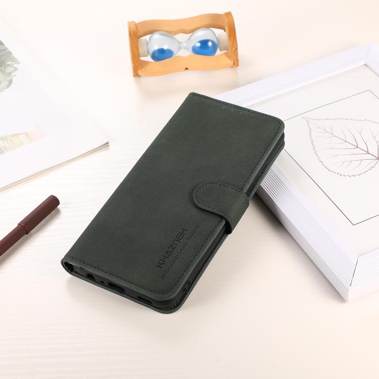 For iPhone 17 Air KHAZNEH Matte Texture Leather Phone Case(Green) - free shipping - PMc TechLife - Order now!