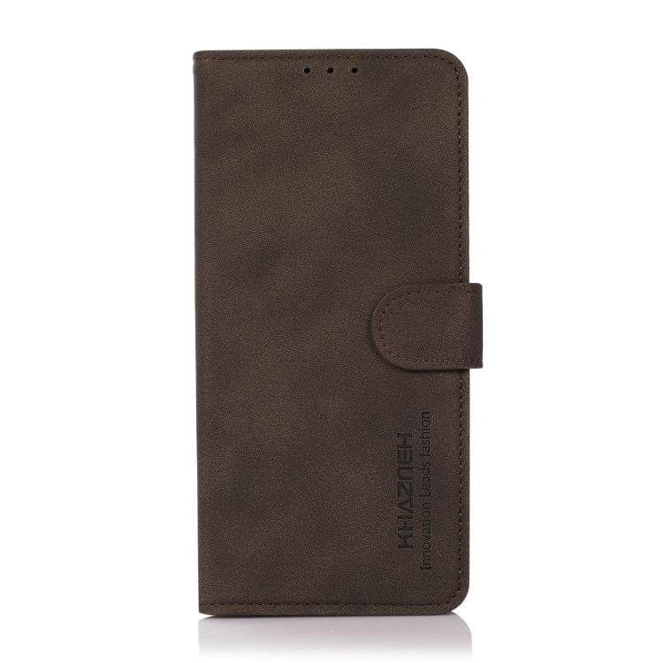 For iPhone 17 Air KHAZNEH Matte Texture Leather Phone Case(Brown) - free shipping - PMc TechLife - Order now!
