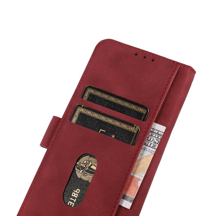 For iPhone 17 Pro KHAZNEH Matte Texture Leather Phone Case(Red) - free shipping - PMc TechLife - Order now!