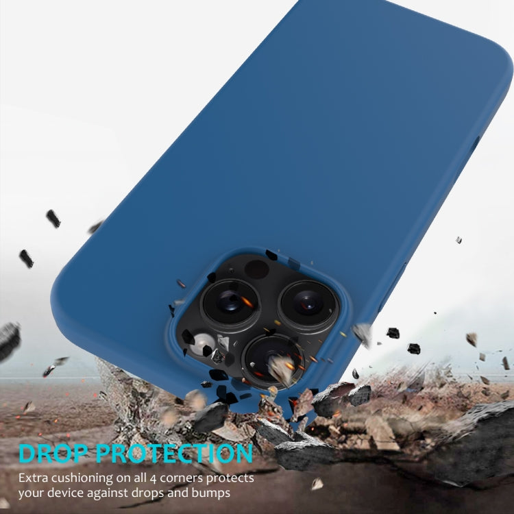 For iPhone 16 Pro Max Solid Color Silicone Phone Case(Cobalt Blue) - More iPhone Cases by PMC Jewellery | Online Shopping South Africa | PMC Jewellery | Buy Now Pay Later Mobicred