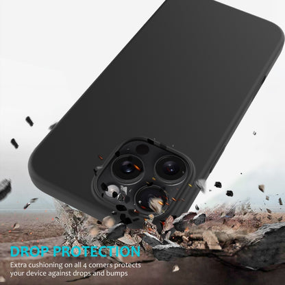 For iPhone 16 Pro Max Solid Color Silicone Phone Case(Black) - More iPhone Cases by PMC Jewellery | Online Shopping South Africa | PMC Jewellery | Buy Now Pay Later Mobicred