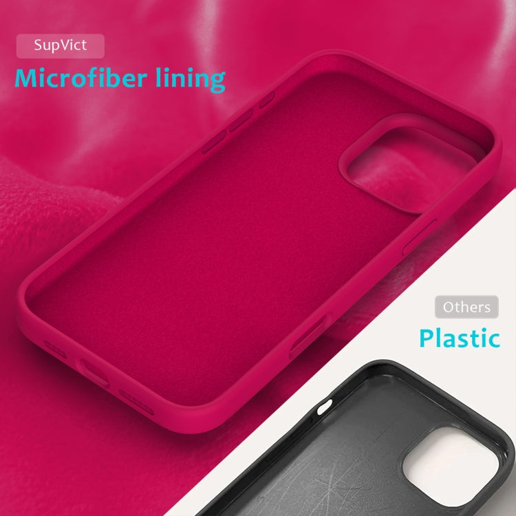For iPhone 16 Pro Max Solid Color Silicone Phone Case(Rose Red) - More iPhone Cases by PMC TechLife | Online Shopping South Africa | PMC TechLife | Buy Now Pay Later Mobicred