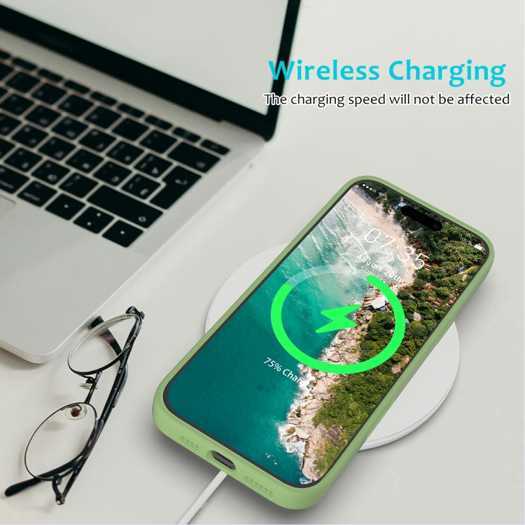 For iPhone 16 Pro Solid Color Silicone Phone Case(Mint Green) - More iPhone Cases by PMC TechLife | Online Shopping South Africa | PMC TechLife | Buy Now Pay Later Mobicred