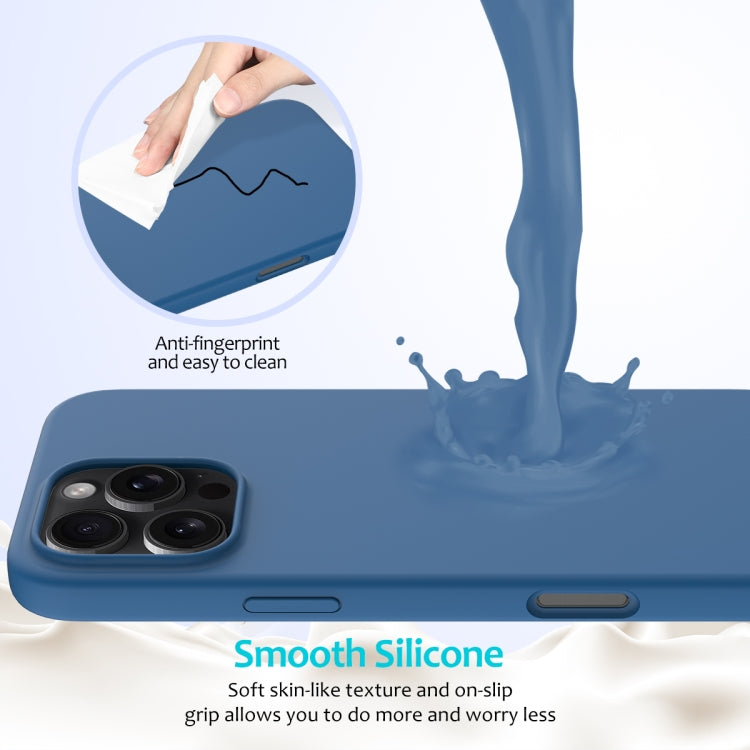 For iPhone 16 Pro Solid Color Silicone Phone Case(Cobalt Blue) - More iPhone Cases by PMC TechLife | Online Shopping South Africa | PMC TechLife | Buy Now Pay Later Mobicred