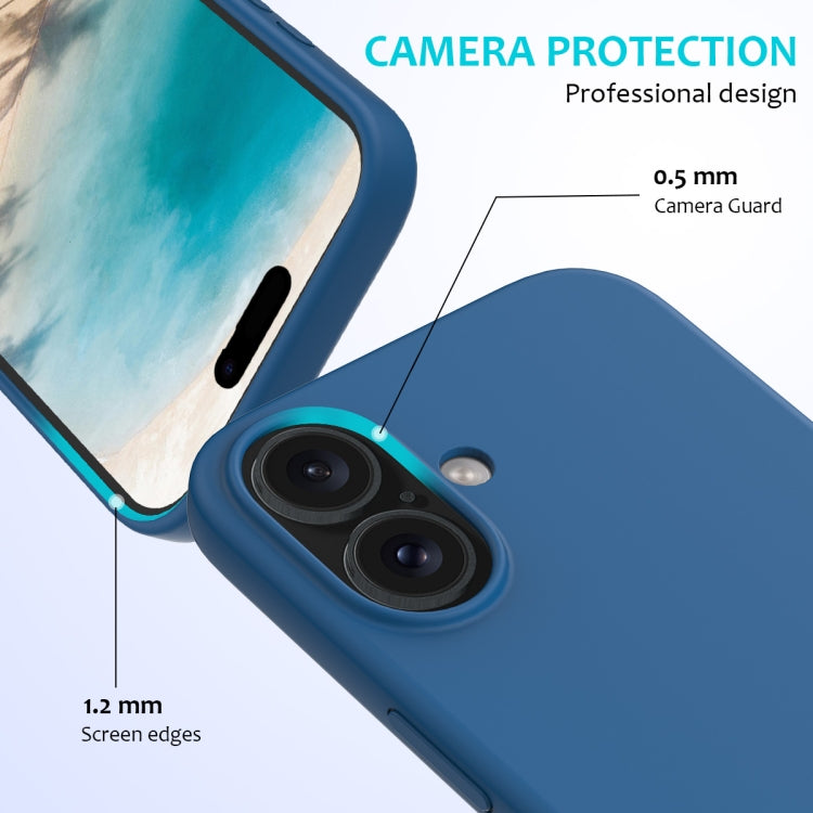 For iPhone 16 Plus Solid Color Silicone Phone Case(Cobalt Blue) - More iPhone Cases by PMC TechLife | Online Shopping South Africa | PMC TechLife | Buy Now Pay Later Mobicred