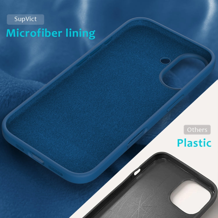 For iPhone 16 Plus Solid Color Silicone Phone Case(Cobalt Blue) - More iPhone Cases by PMC TechLife | Online Shopping South Africa | PMC TechLife | Buy Now Pay Later Mobicred