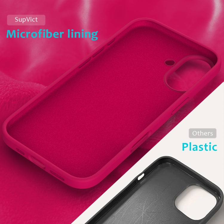 For iPhone 16 Plus Solid Color Silicone Phone Case(Rose Red) - More iPhone Cases by PMC TechLife | Online Shopping South Africa | PMC TechLife | Buy Now Pay Later Mobicred